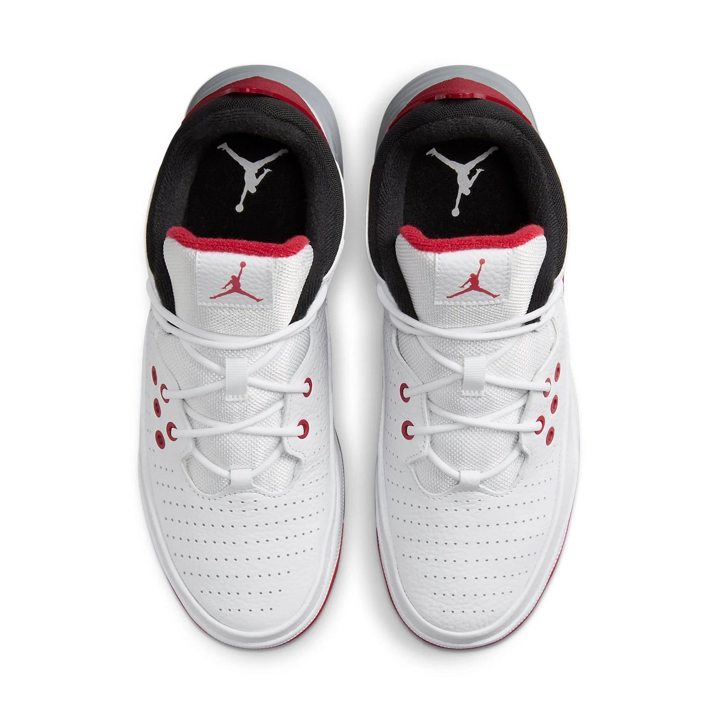 Jordan Max Aura 5 'Blanco Negro Rojo Varsity Size 8