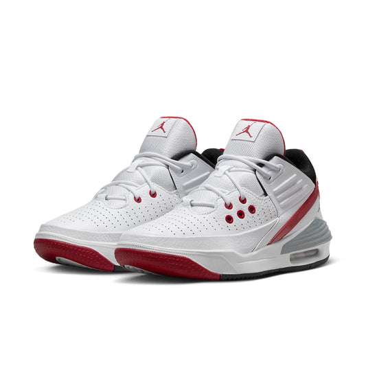 Jordan Max Aura 5 'Blanco Negro Rojo Varsity Size 8
