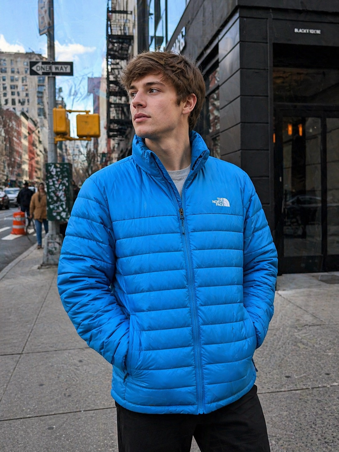 🔥 THE NORTH FACE PUFFER JACKET – AZUL PREMIUM 🔥
